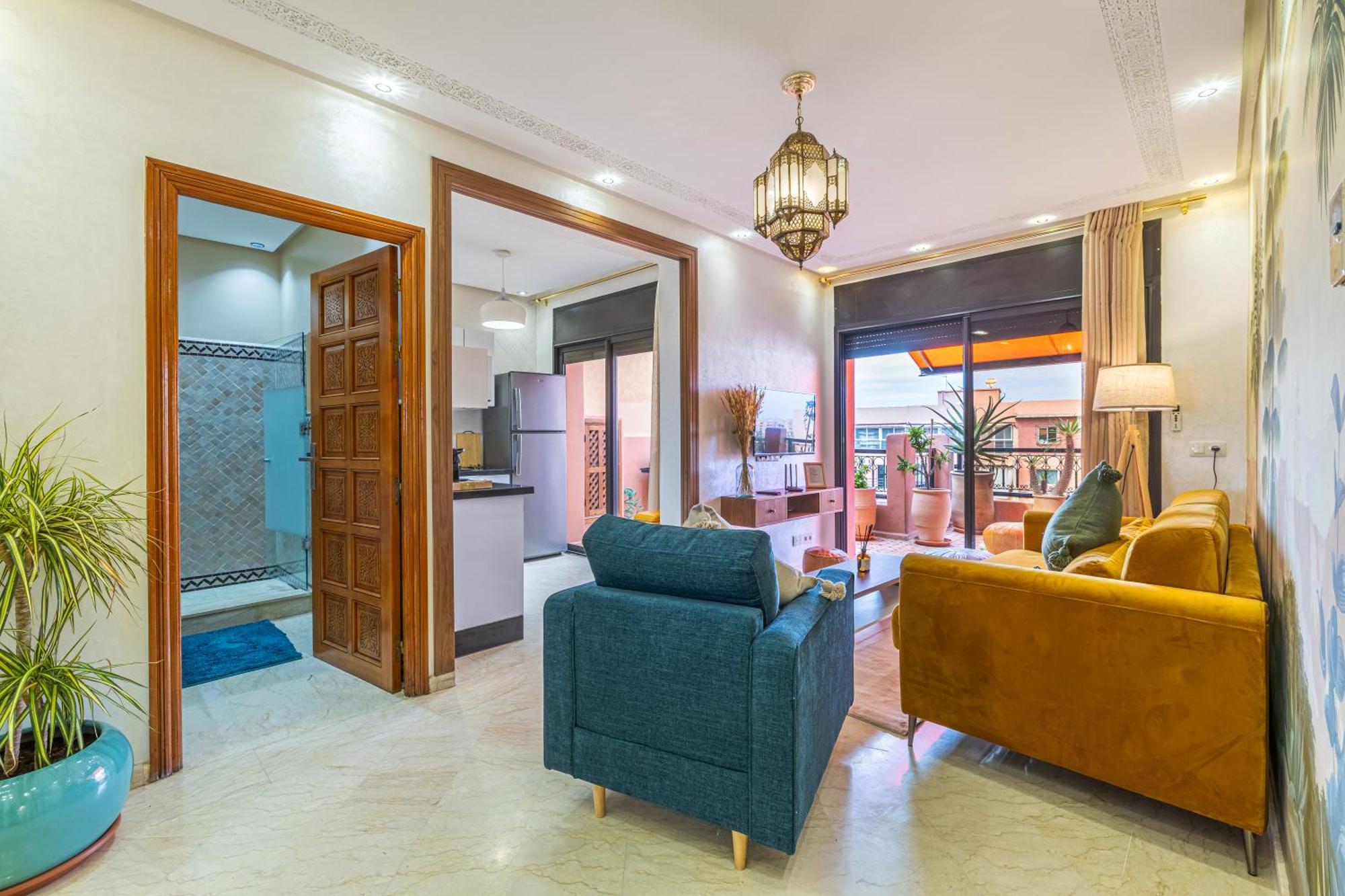 Le Jasmin - Appartement Authentique A Gueliz Marrakesh Eksteriør bilde
