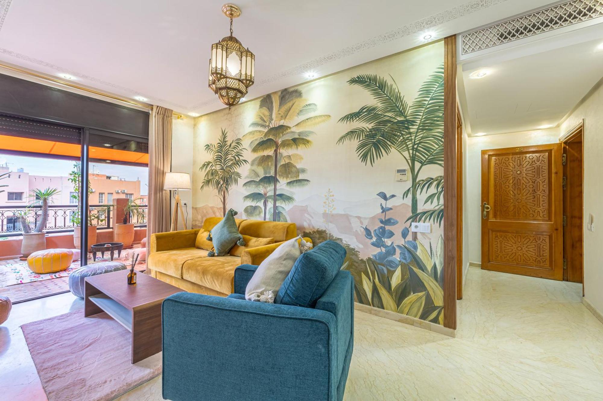 Le Jasmin - Appartement Authentique A Gueliz Marrakesh Eksteriør bilde