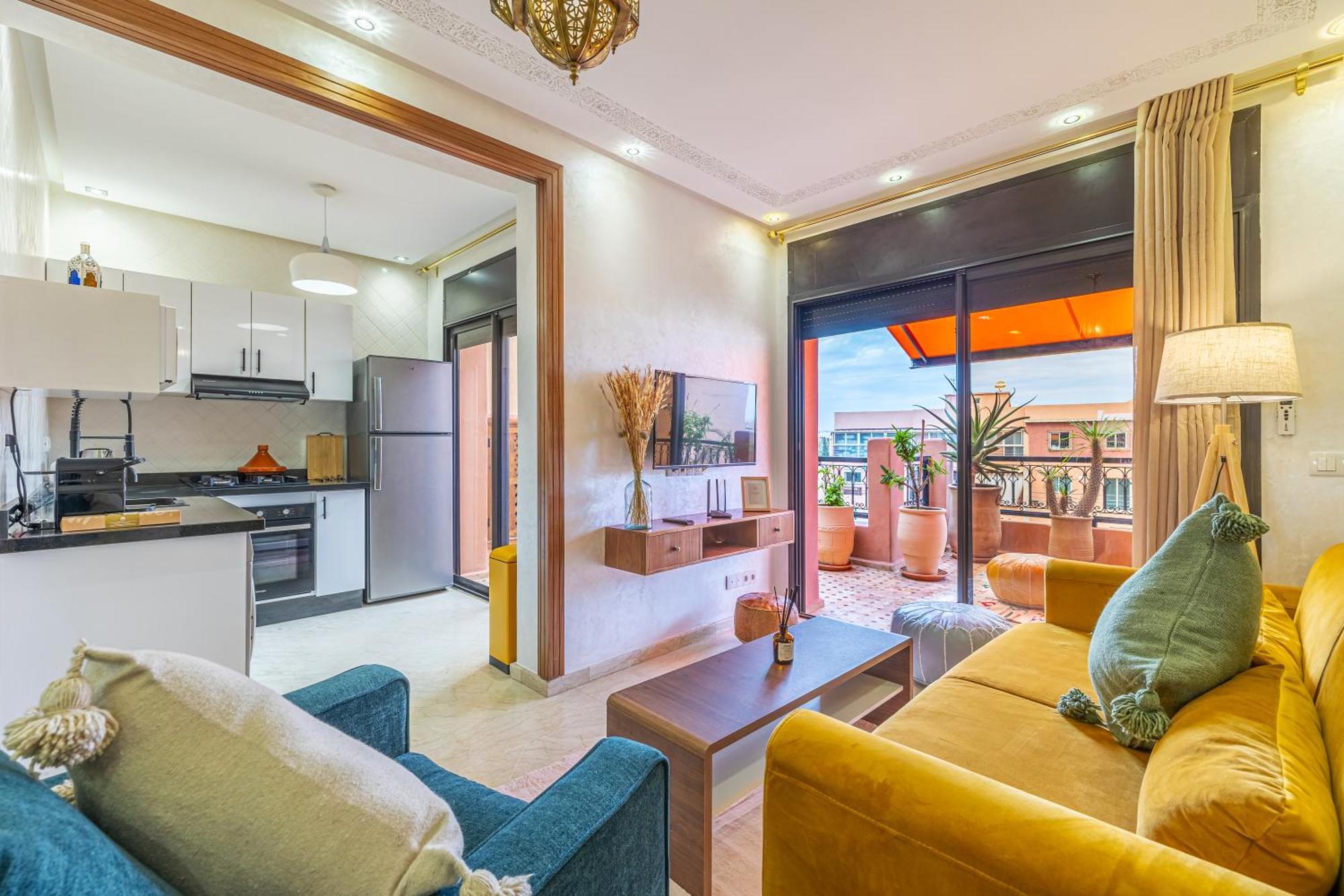 Le Jasmin - Appartement Authentique A Gueliz Marrakesh Eksteriør bilde